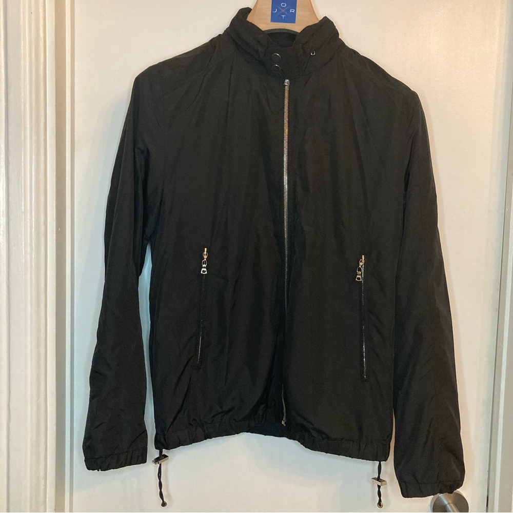Surface to Air Black Nylon Bomber - Medium